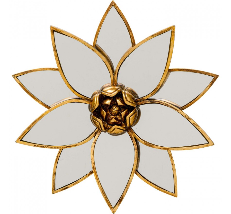 Wall Decoration mirror lotus Ø33cm Kare Design