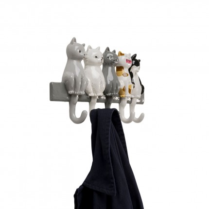 Wall Coat Rack singing cats Kare Design
