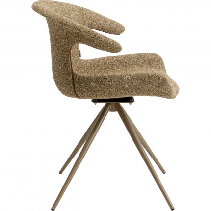 Chaise pivotante avec accoudoirs Golo Kare Design