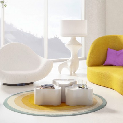 Salontafel Lotus 30cm wit Kare Design