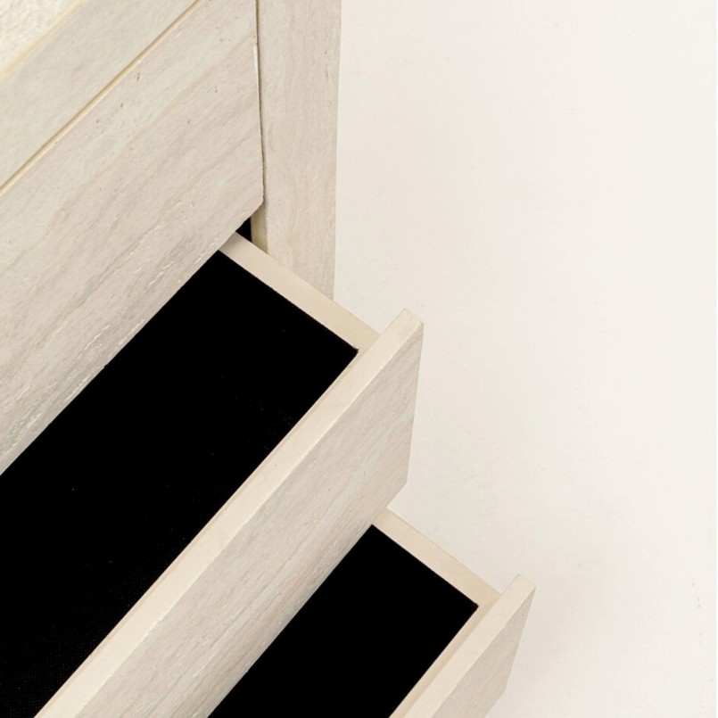 Commode en marbre minéral - Travertino - Kare Design