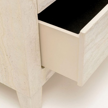 Nachtkastje Travertino 2 lades Kare Design