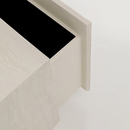 Nachtkastje Travertino 1 lade Kare Design