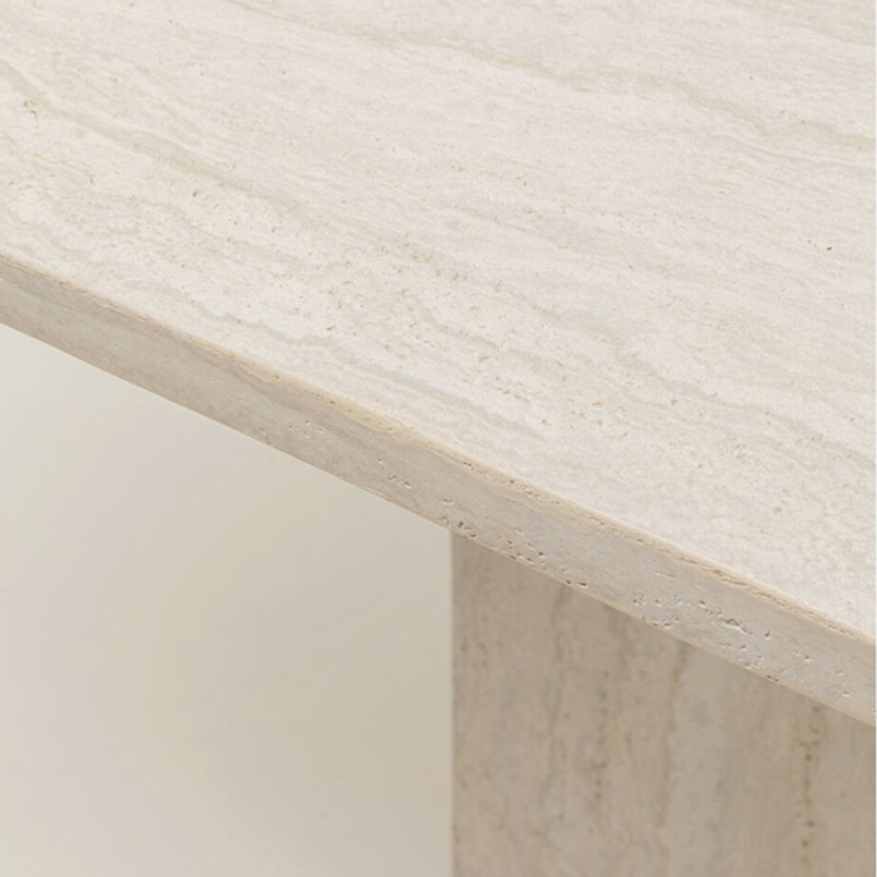 Table à manger en marbre minéral - Travertino - Kare Design