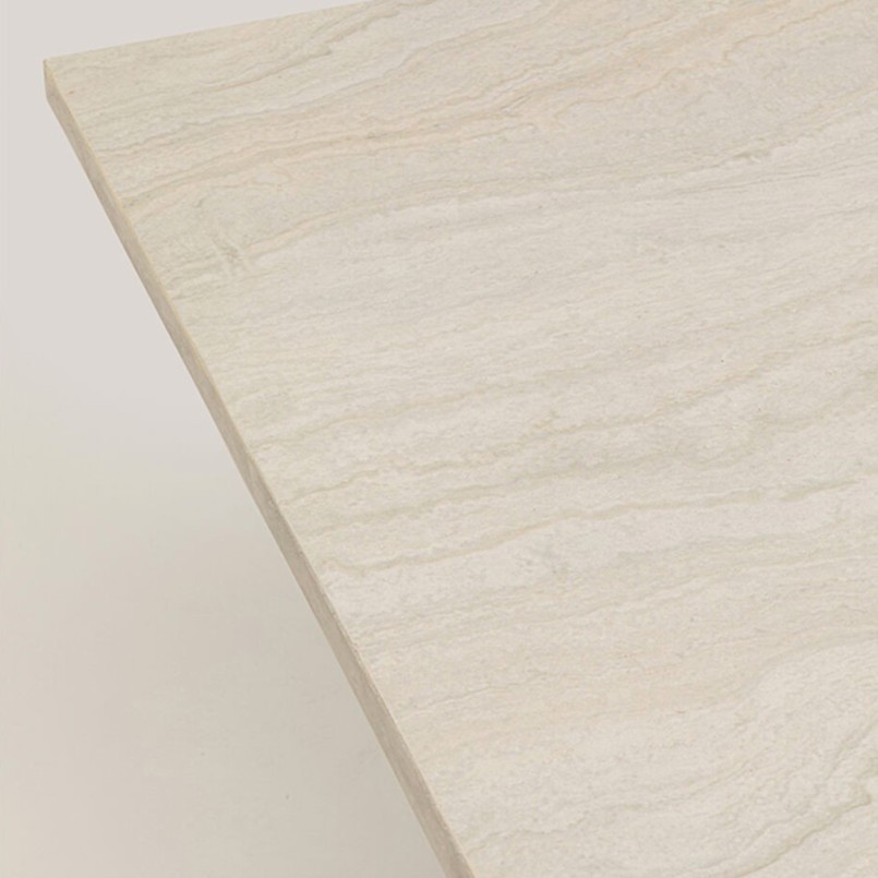 Table à manger en marbre minéral - Travertino - Kare Design