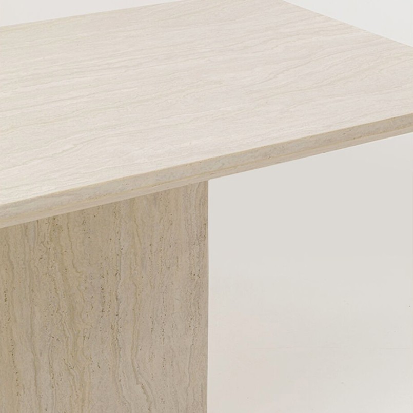 Eettafel Travertino 160x90cm Kare Design
