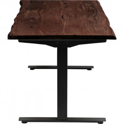 Desk Smart Harmony walnut black 200x100cm Kare Design