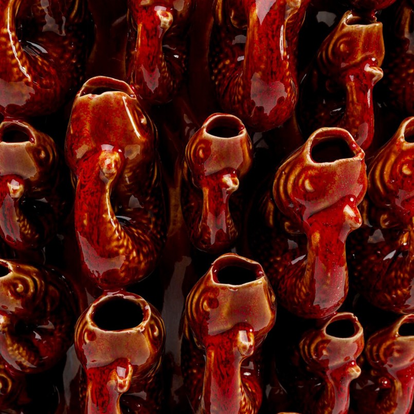 Vase goldfish 47cm Kare Design