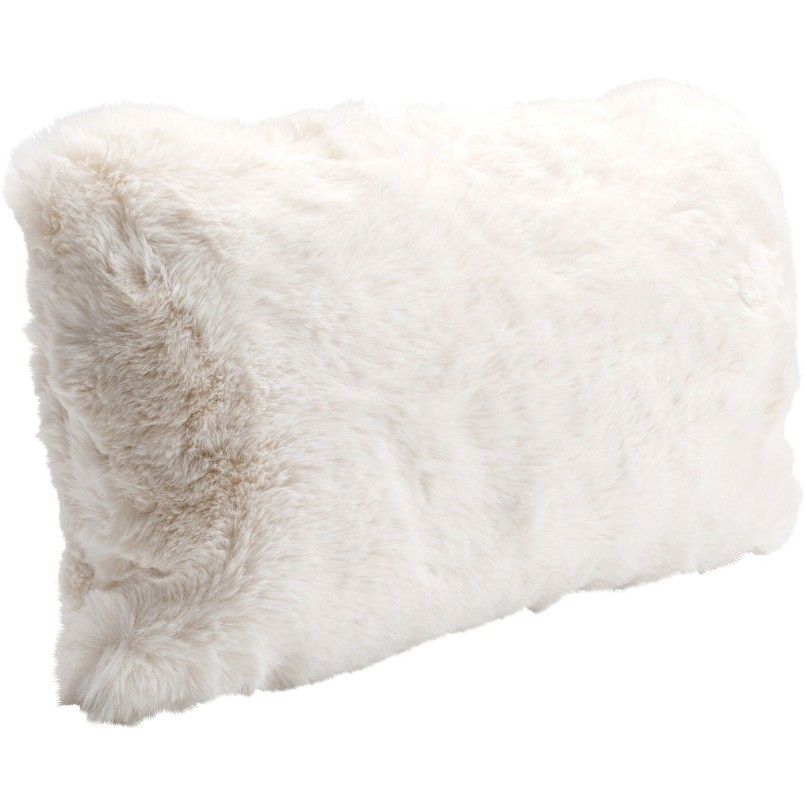Coussin fluffy tout doux teinte crème - Mika - Kare Design