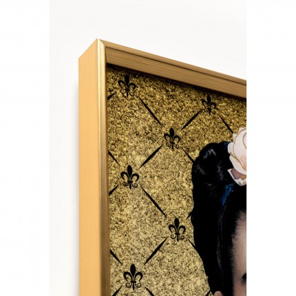 Schilderij artiest chewing-gum 40x50cm Kare Design