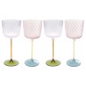 Verres à vin en verre multicolore - Twist - Kare Design