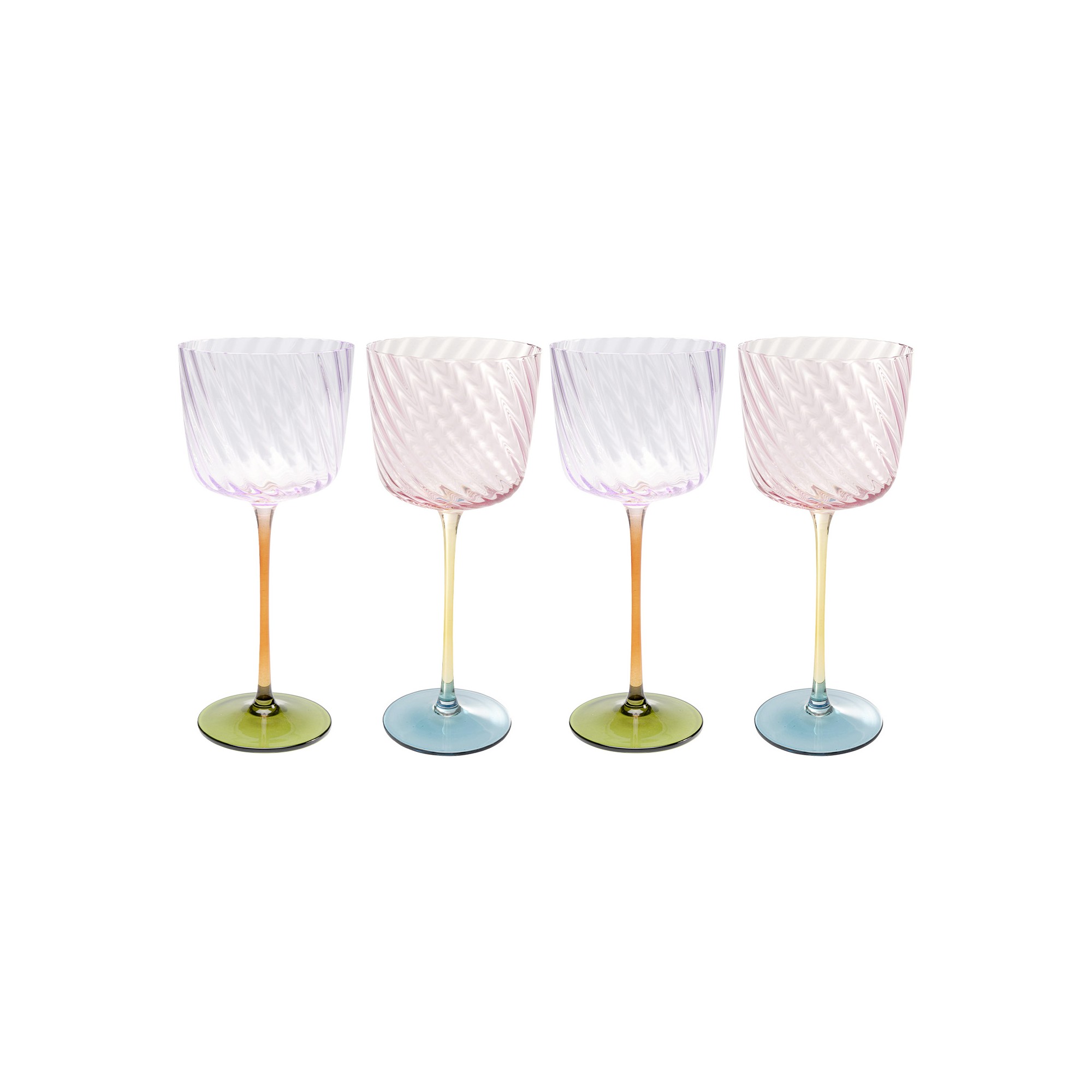Verres à vin Twist set de 4 Kare Design