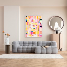 Veelkleurig pop-art schilderij - Diva Pixel - Kare Design