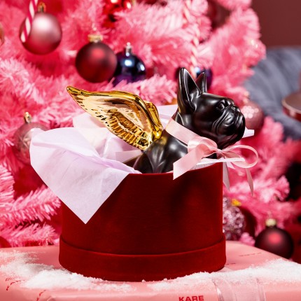 Deco black bulldog golden wings Kare Design