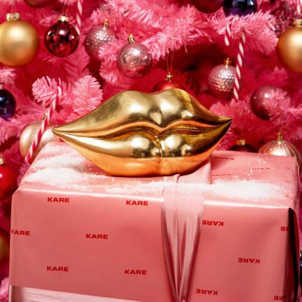 Tirelire lèvres dorées Kare Design