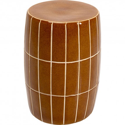 Bijzettafel Bliss Tile Ø33cm bruin Kare Design