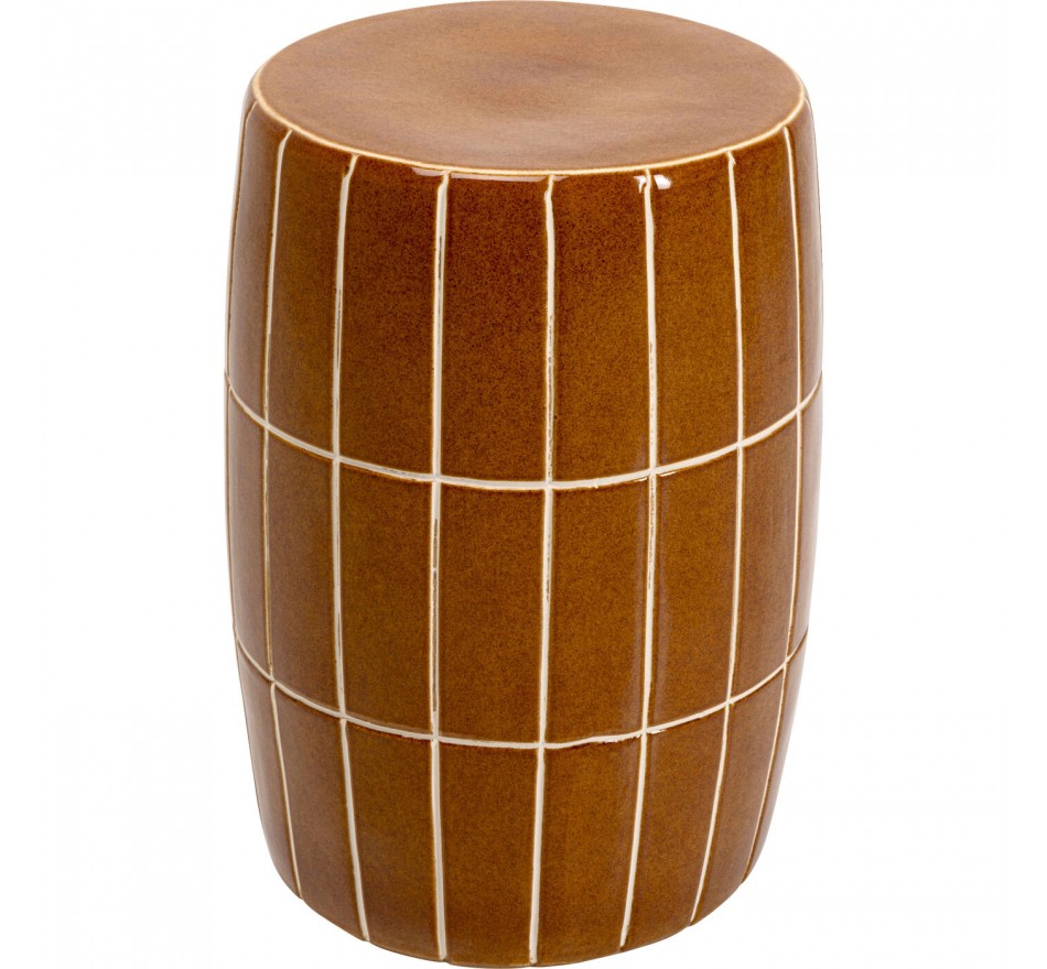 Side Table Bliss Tile Ø33cm brown Kare Design
