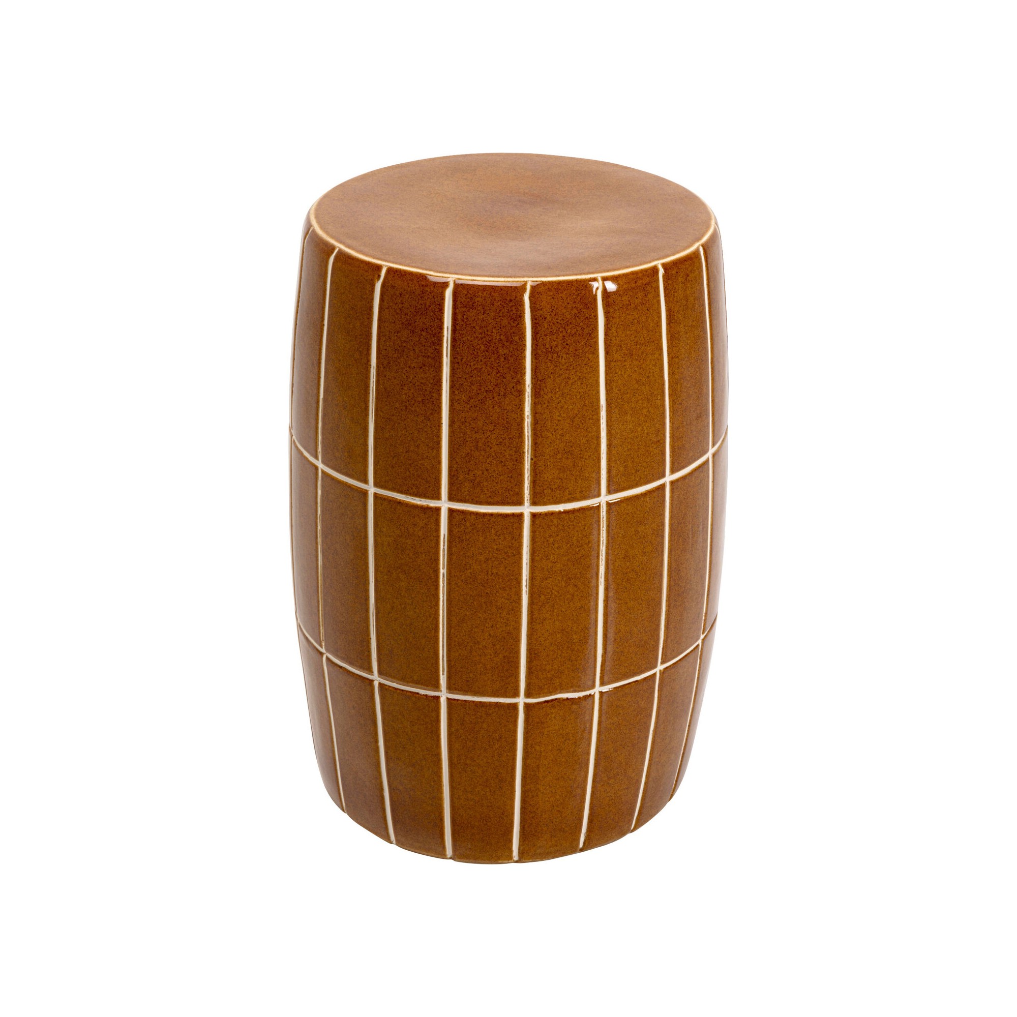 Bijzettafel Bliss Tile Ø33cm bruin Kare Design