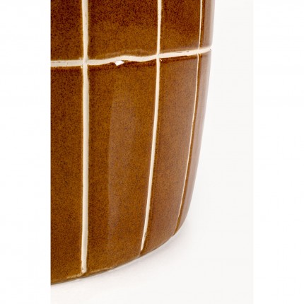 Side Table Bliss Tile Ø33cm brown Kare Design