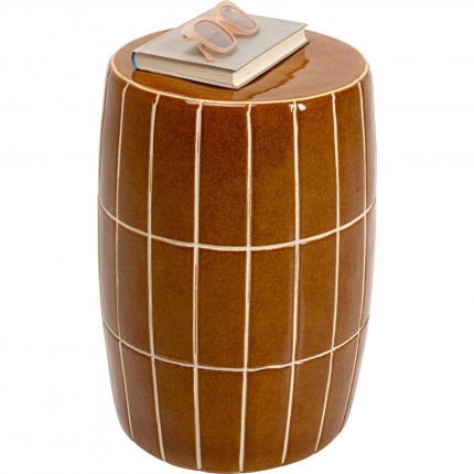 Table d'appoint Bliss Tile 33cm marron Kare Design