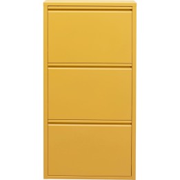 Casier à chaussures jaune 3 tiroirs - Caruso - Kare Design