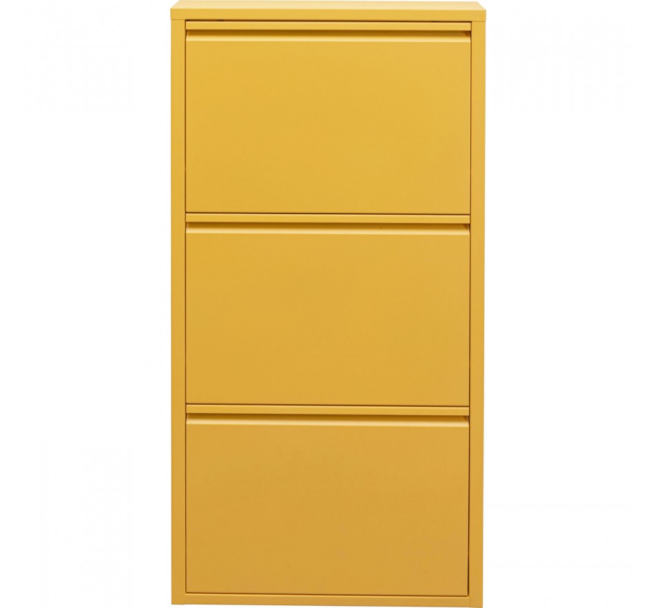 Shoe Container Caruso yellow 3 drawers Kare Design
