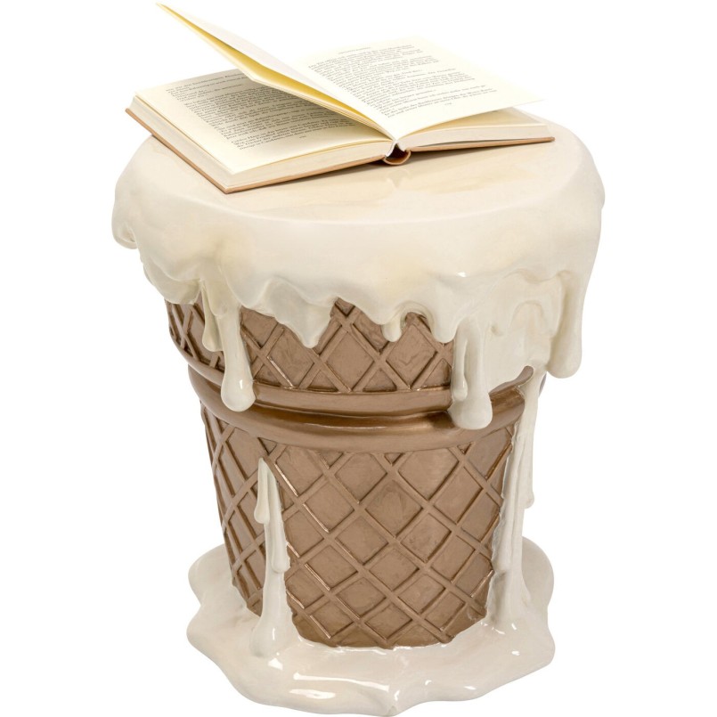 Kruk ijs 38cm vanille Kare Design