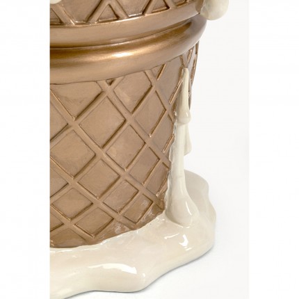 Tabouret glace 38cm vanille Kare Design