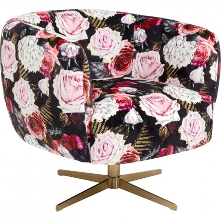 Fauteuil pivotant roses Kare Design