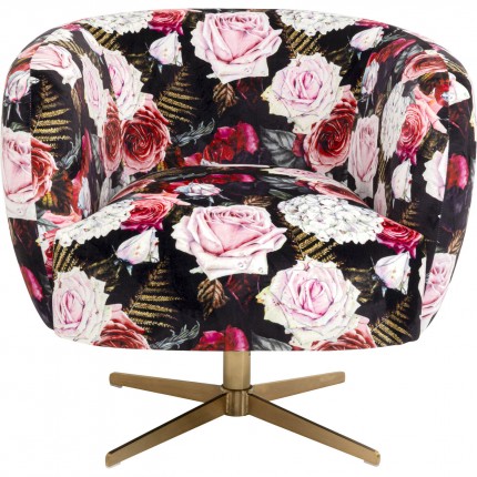 Fauteuil pivotant roses Kare Design