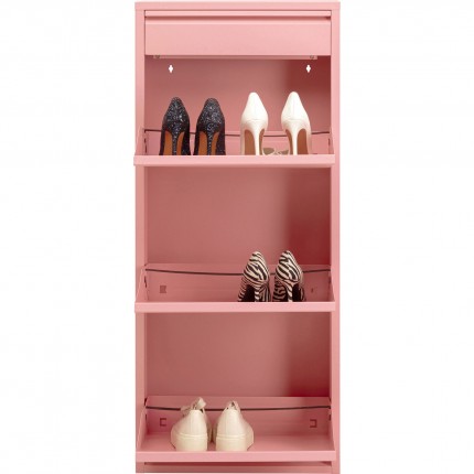 Schoenenkast Caruso roze 3+1 laden Kare Design