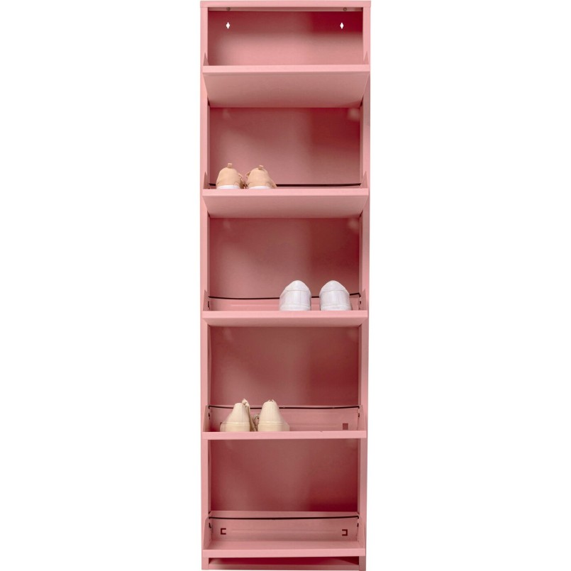 Casier à chaussures rose 5 tiroirs - Caruso - Kare Design
