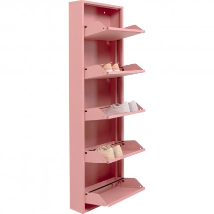 Shoe Container Caruso pink 5 drawers Kare Design