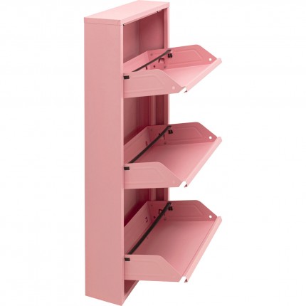 Shoe Container Caruso pink 3 drawers Kare Design