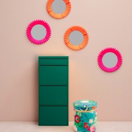 Wall Mirror Hermosa Ø32cm orange Kare Design