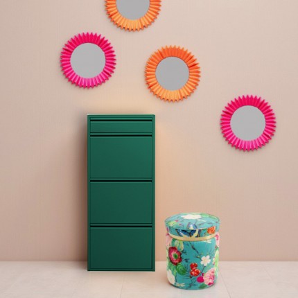 Tabouret Flower Fever 39cm bleu Kare Design