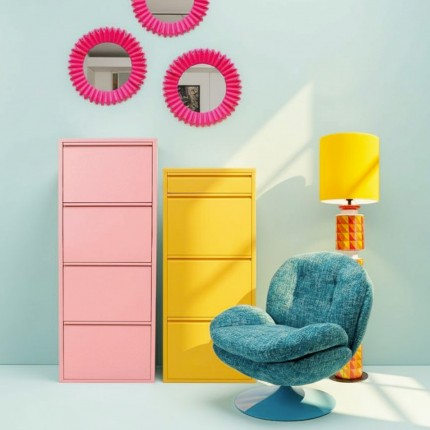 Fauteuil pivotant Cosy bleu Kare Design