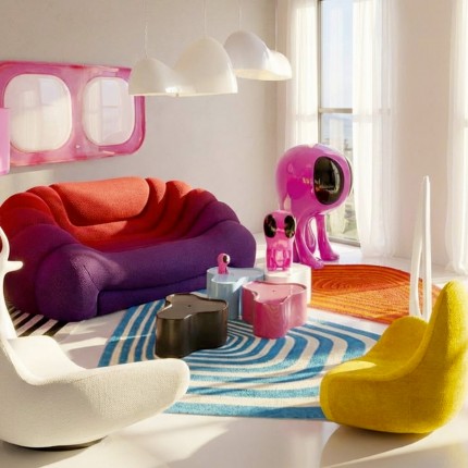 Salontafel Lotus 30cm zwart Kare Design