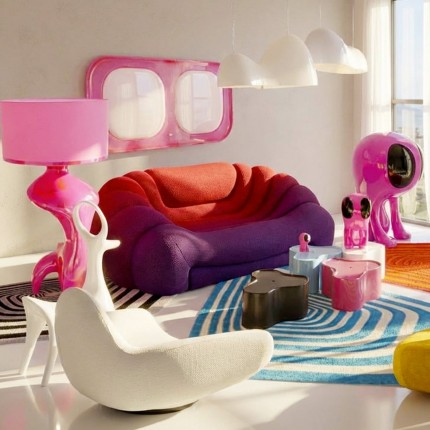 Fauteuil Glow Wave wit Kare Design