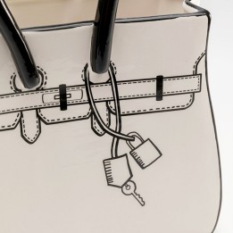 Vaas Favola tas wit en zwart Kare Design
