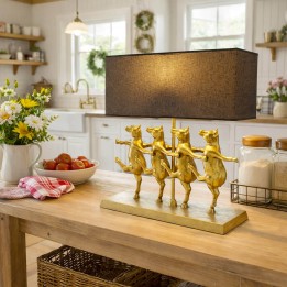 Lampe vaches dorées qui dansent - Kare Design