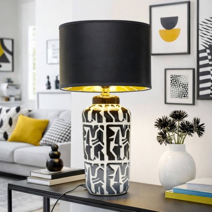 Lampe Artistico noire et blanche Kare Design