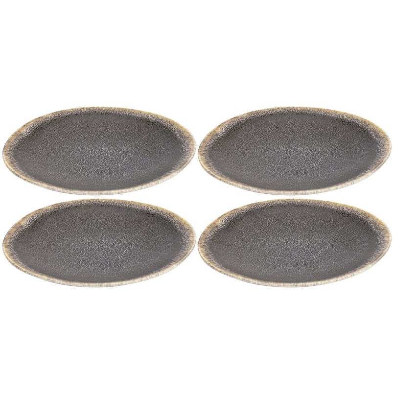 Assiettes plates en grès - Valerio - Kare Design