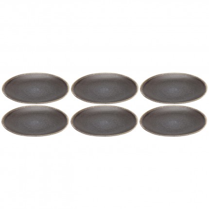 Plate Valerio Ø22cm (6/Set) Kare Design