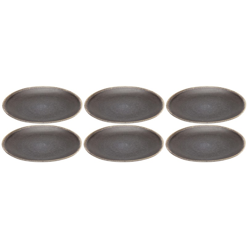 Assiettes plates en grès - Valerio - Kare Design