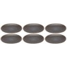 Assiettes plates en grès - Valerio - Kare Design