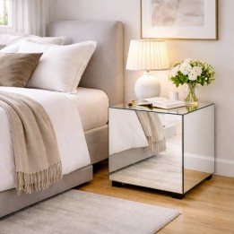Chevet 1 tiroir en verre miroir - Luxury - Kare Design