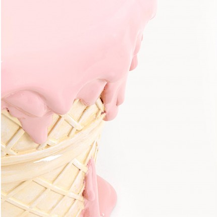 Tabouret glace 38cm fraise Kare Design