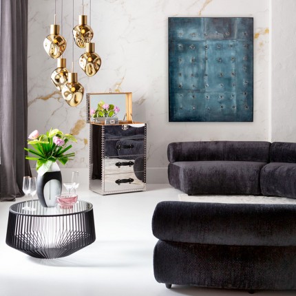 Schilderij Moody 120x150cm blauw Kare Design