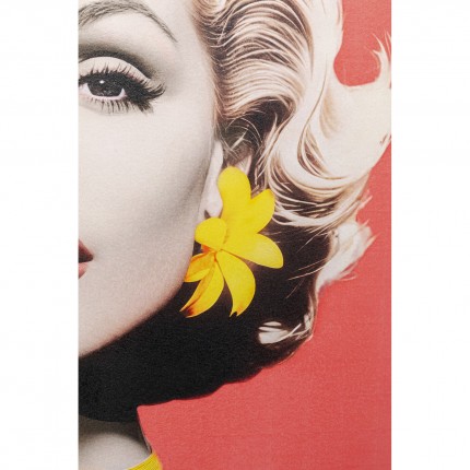 Schilderij Diva 60x60cm blond Kare Design